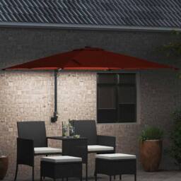 Berkfield Home Garden Parasol Terracotta 248, 5 x 247, 5 x 119 cm Fabric - thumbnail 3
