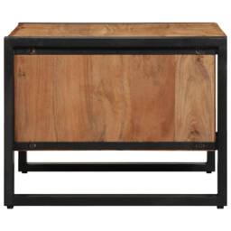 Berkfield Home Durable Coffee Table 70x50x38 cm Solid Wood Acacia in Brown - Size: 70 x 50 x 38 cm - thumbnail 5