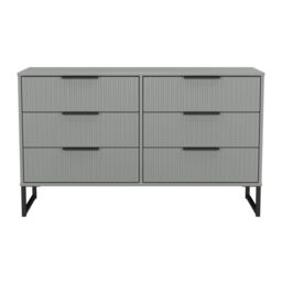 Ready Assembled 2 U Menai 6 Drawer Midi Chest (Ready Assembled) in Dark Grey - Size: Large - thumbnail 2
