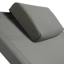 VonHaus Outdoor Reclinable Textoline Folding Sunloungers in Black - thumbnail 6