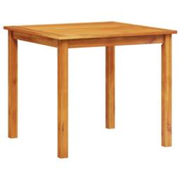 Berkfield Home Modern 3-Piece Acacia Wood Garden Dining Set in Brown - thumbnail 5