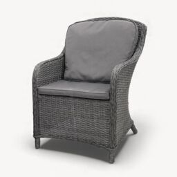 Royalcraft Paris 2 Seater Bistro Carver Set in Grey - thumbnail 3