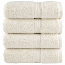 Berkfield Home Premium Guest Towels SOLUND 4 pcs Cream 30x50 cm 600 gsm