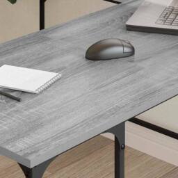 Berkfield Home Desk Grey Sonoma 139x139x75 cm Engineered Wood - Size: 139 x 139 x 75 cm - thumbnail 3