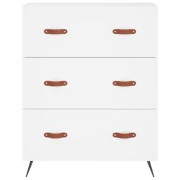 Berkfield Home Chest of Drawers White 69.5x34x90 cm Engineered Wood - thumbnail 5
