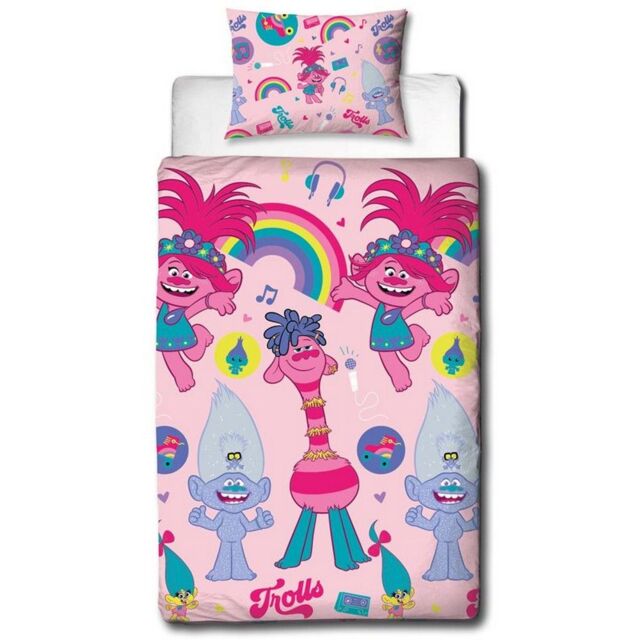 DreamWorks Concert Duvet Cover Set in Pink - Size: Single - image 1