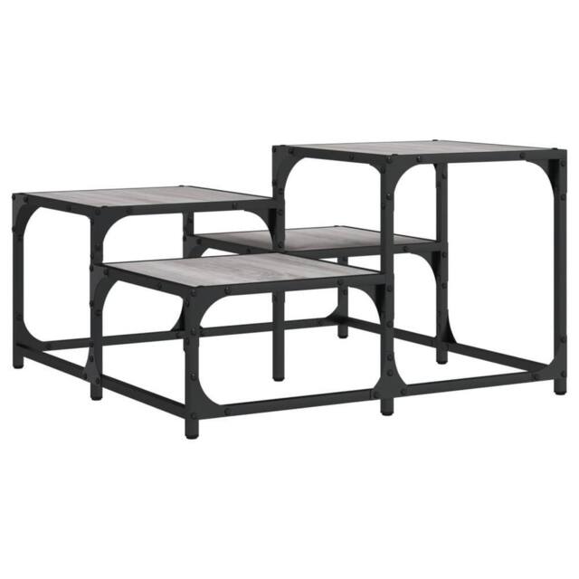 Berkfield Home Coffee Table Grey Sonoma 68x68x40 cm Engineered Wood - Size: 68 x 68 x 40 cm - image 1