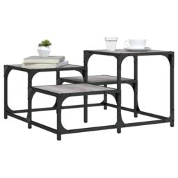 Berkfield Home Coffee Table Grey Sonoma 68x68x40 cm Engineered Wood - Size: 68 x 68 x 40 cm - thumbnail 2