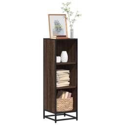 Berkfield Home Modern Book Cabinet Brown Oak 33.5x33x107.5 cm Engineered Wood - thumbnail 2