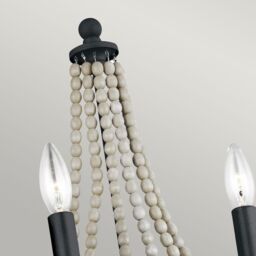 Netlighting Feiss Nori Candle Wall Lamp Dark Weathered Zinc with Driftwood Grey - thumbnail 4