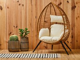 Orsina Stylish Natural Rattan Effect Chair, Versatile Lounge Chair, Comfortable Bedroom Chair, Balcony Chair in Brown - thumbnail 5