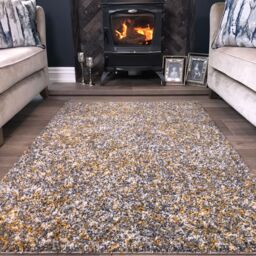 Kukoon Soft Shaggy Rugs Deep Pile Fluffy Yellow Bedroom Carpet Mat - Size: 60 cm x 110 cm - thumbnail 2