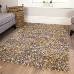 Kukoon Soft Shaggy Rugs Deep Pile Fluffy Yellow Bedroom Carpet Mat - Size: 60 cm x 110 cm - thumbnail 3