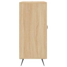 Berkfield Home Sideboard Sonoma Oak 90x34x80 cm Engineered Wood in Light Tan - Size: 90 x 34 x 80 cm - thumbnail 7