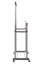 Orsina Clothes Rack Clothes Hanging Double Rail With Wheels in Silver - thumbnail 3