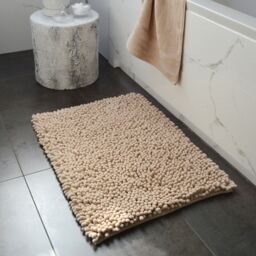 Allure Bath Fashions Jumbo Bobble Bath Mat - Non Slip, Luxury Deep Pile Bath Rug in Beige - thumbnail 3