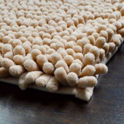 Allure Bath Fashions Jumbo Bobble Bath Mat - Non Slip, Luxury Deep Pile Bath Rug in Beige - thumbnail 2