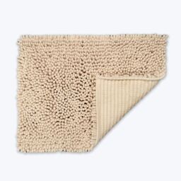 Allure Bath Fashions Jumbo Bobble Bath Mat - Non Slip, Luxury Deep Pile Bath Rug in Beige - thumbnail 4