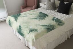 Benjamin Tate Design Feathers Fantastic Birds With Decorative Ornaments Blanket in Natural - Size: 120 cm x 150 cm - thumbnail 3