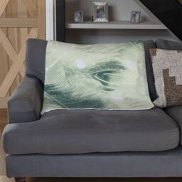 Benjamin Tate Design Feathers Fantastic Birds With Decorative Ornaments Blanket in Natural - Size: 120 cm x 150 cm - thumbnail 2