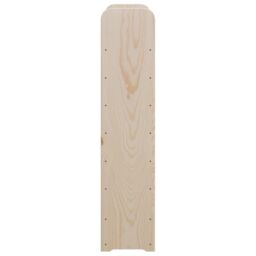 Berkfield Home Wine Rack with Top Board 72.5x25x111.5 cm Solid Wood Pine in Brown - thumbnail 6