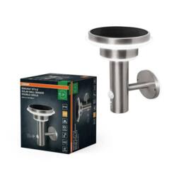 Osram Endura Style Solar Wall Sensor Double Circle Outdoor Garden LED Light 6W in Metallic Silver - thumbnail 3