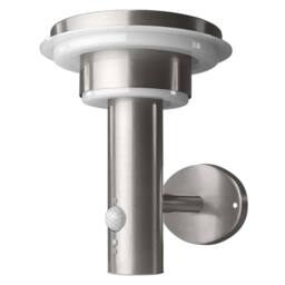 Osram Endura Style Solar Wall Sensor Double Circle Outdoor Garden LED Light 6W in Metallic Silver - thumbnail 2