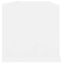 Berkfield Home Durable CD Wall Shelf White 75x18x18 cm Engineered Wood - Size: 75 x 18 x 18 cm - thumbnail 5