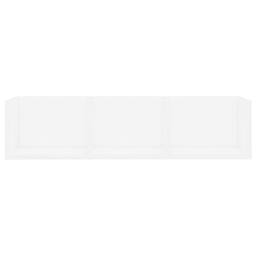 Berkfield Home Durable CD Wall Shelf White 75x18x18 cm Engineered Wood - Size: 75 x 18 x 18 cm - thumbnail 4