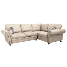 Snugg Furniture UK Limited Swiss Suede Leather Right Hand Corner (2C1) Sofa in Beige
