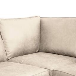 Snugg Furniture UK Limited Swiss Suede Leather Right Hand Corner (2C1) Sofa in Beige - thumbnail 3