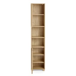 VonHaus Chester Freestanding Oak Wood Effect Tall Bathroom Cabinet in Natural - thumbnail 9