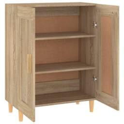 Berkfield Home Sideboard Sonoma Oak 69.5x34x90 cm Engineered Wood in Brown - thumbnail 6