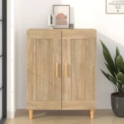 Berkfield Home Sideboard Sonoma Oak 69.5x34x90 cm Engineered Wood in Brown