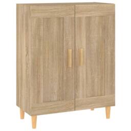Berkfield Home Sideboard Sonoma Oak 69.5x34x90 cm Engineered Wood in Brown - thumbnail 2