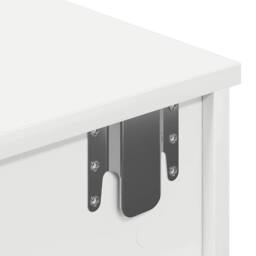 Berkfield Home Wall Shelf with Drawers White 100x37.5x19 cm Engineered Wood - thumbnail 9
