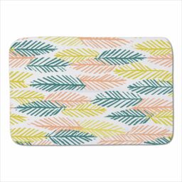 Warren Reed - Designer Scandinavian Style Foliage Sherpa Blanket in Green - Size: Large - thumbnail 1