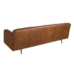 Angel Cerda Dark Brown Leather Chester 3-Seater Sofa - thumbnail 5