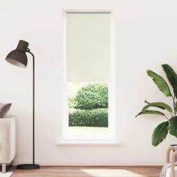 Berkfield Home Roller Blind Blackout Off-White 70x210 cm Fabric Width 65.7 cm Polyester in White - thumbnail 2