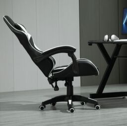 MCC Direct Neon Edge Gaming Chair with Tilt & Swivel function Chair A in White - thumbnail 3