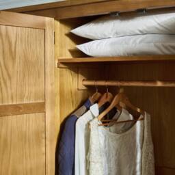 Cheshire Premium Kingsley 3 Door Wardrobe in Waxed Oak in Light Oak - thumbnail 7
