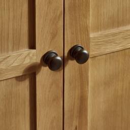 Cheshire Premium Kingsley 3 Door Wardrobe in Waxed Oak in Light Oak - thumbnail 5