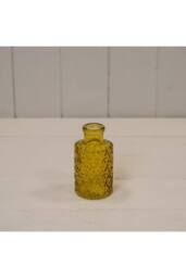 KDMD Yellow Geometric Glass Bottle - thumbnail 1