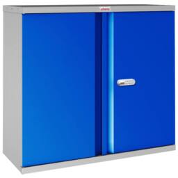 Phoenix Safe Company Stationery Cupboard in Blue with Electronic Lock, SC1010GBE - Size: 100 cm