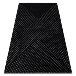 RugsX Emerald Rug in Black - Size: 160 cm x 220 cm - thumbnail 1