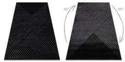 RugsX Emerald Rug in Black - Size: 160 cm x 220 cm - thumbnail 3
