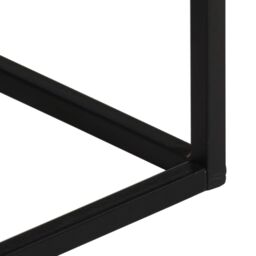 Berkfield Home Console Table 110x30x75 cm Solid Wood Rough Mango & Iron in Brown - Size: 110 x 30 x 75 cm - thumbnail 6