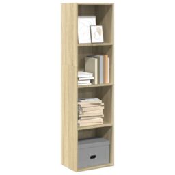 Berkfield Home Bookcase Sonoma Oak 40x30x152 cm Engineered Wood in Brown - Size: 40 x 30 x 152 cm - thumbnail 1