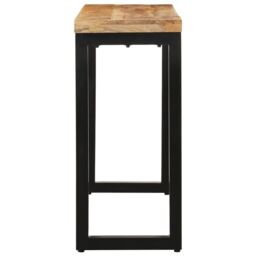 Berkfield Home Console Table 110x35x76 cm Solid Rough Wood Mango in Brown - Size: 110 x 35 x 76 cm - thumbnail 3
