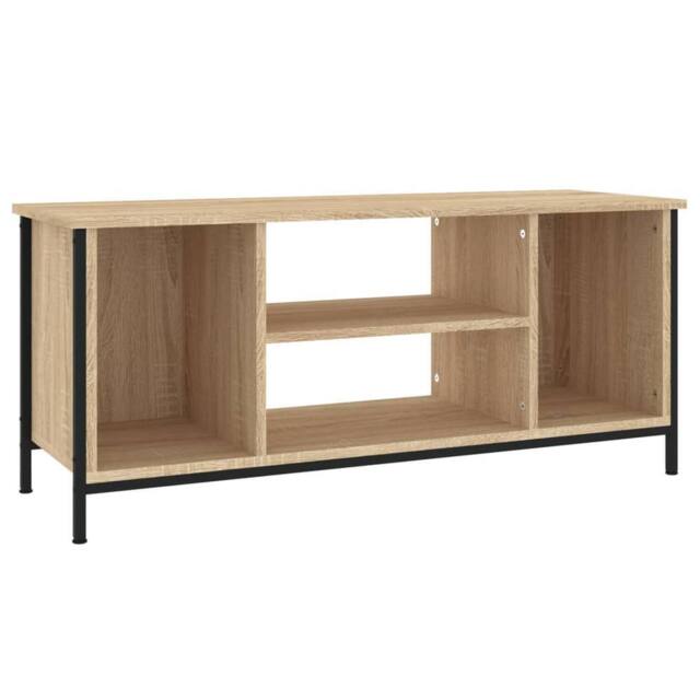 Berkfield Home TV Cabinet Sonoma Oak 102x35x45 cm Engineered Wood in Brown - Size: 102 x 35 x 45 cm - image 1